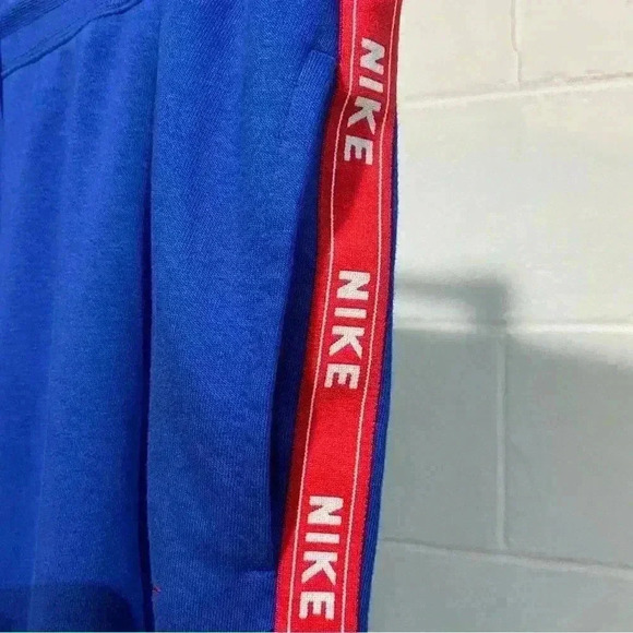 Nike Women's Plus Size Logo Side Stripe Joggers Sweatpants 1X Blue Pockets NWT - Picture 6 of 12